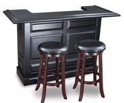 Bar with stools