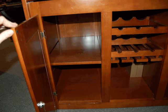 cabinet open