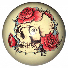 skull and roses shift knob