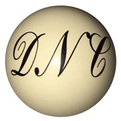 initials cue ball custom