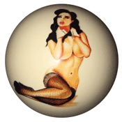 pinup cue ball