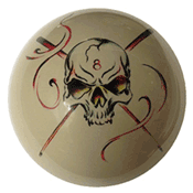 skull cue ball