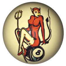 devil girl 8 ball