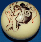 8 ball poker girl